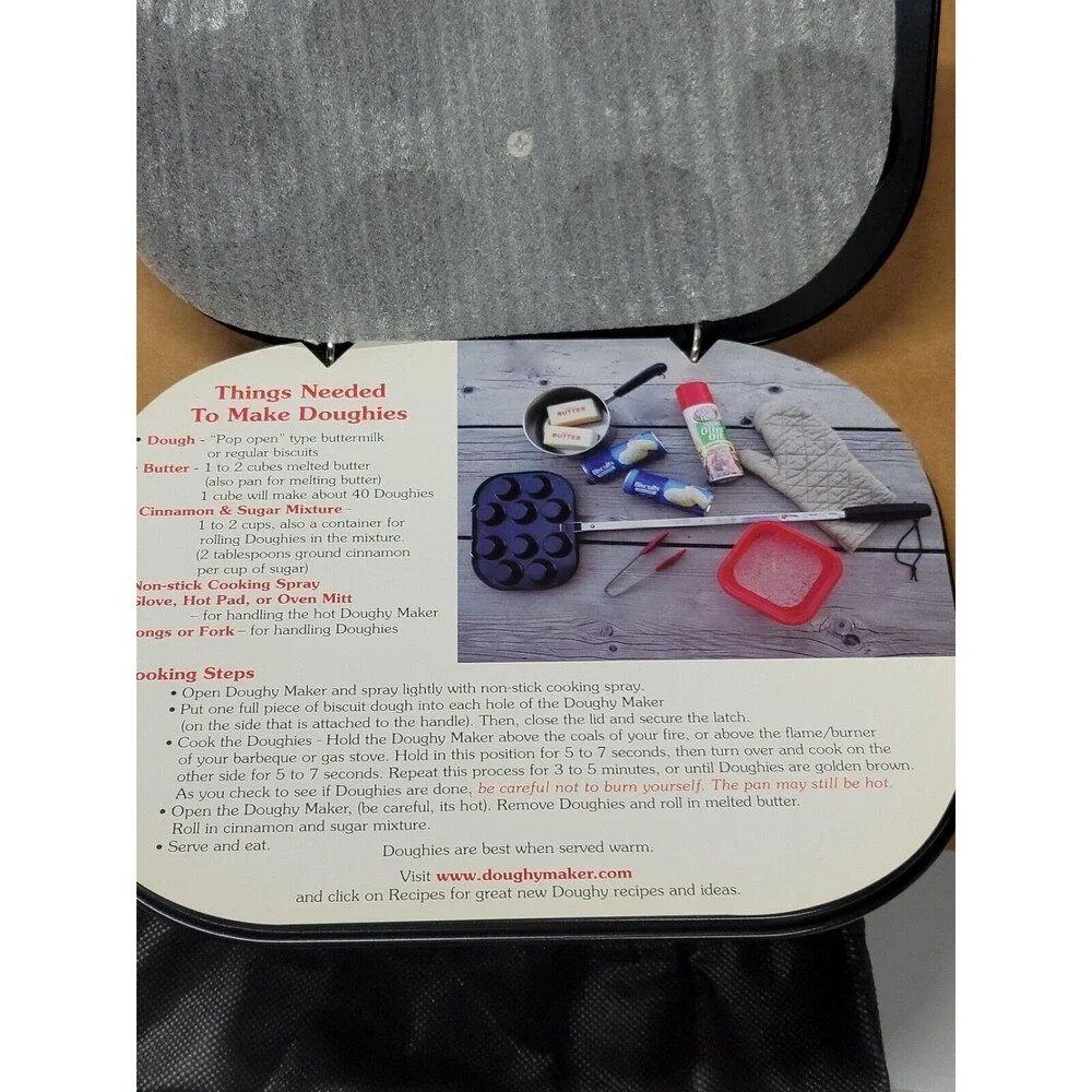 The New Bakeware Doughy Maker Unique way of cooking simple quick deserts.
